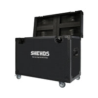 Flight case pour 2 lyres wash ou beam 7R, à roulettes