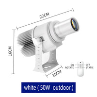 Projecteur gobo personnalisé IP67 rotatif, noir ou blanc, 35 à 100 W
