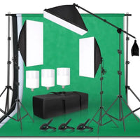 Kit éclairage studio photo – kit à 3 softboxes et bras