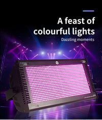 Stroboscope LED RGB – panneau allumé en rose