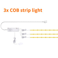 Ruban LED COB 24 V tactile – kit de trois rubans avec boîtier et capteur