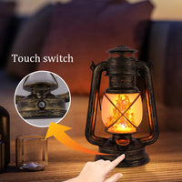 Lanterne LED rétro rechargeable – commande tactile du socle