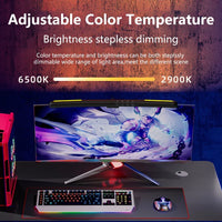 Barre lumineuse écran – température de couleur et luminosité réglables en continu