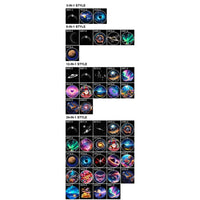 Projecteur d'étoiles USB rotatif – tableau des films des formules 3, 6, 12 et 24