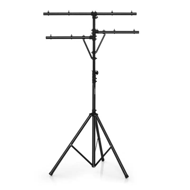 Pied d'éclairage double barre en T, 186 à 351 cm