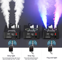 Machine à fumée verticale 2000 W – trois machines commandées à la télécommande