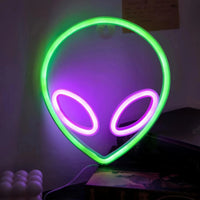 Néon LED déco gaming et chambre, 23 motifs au choix, piles ou USB
