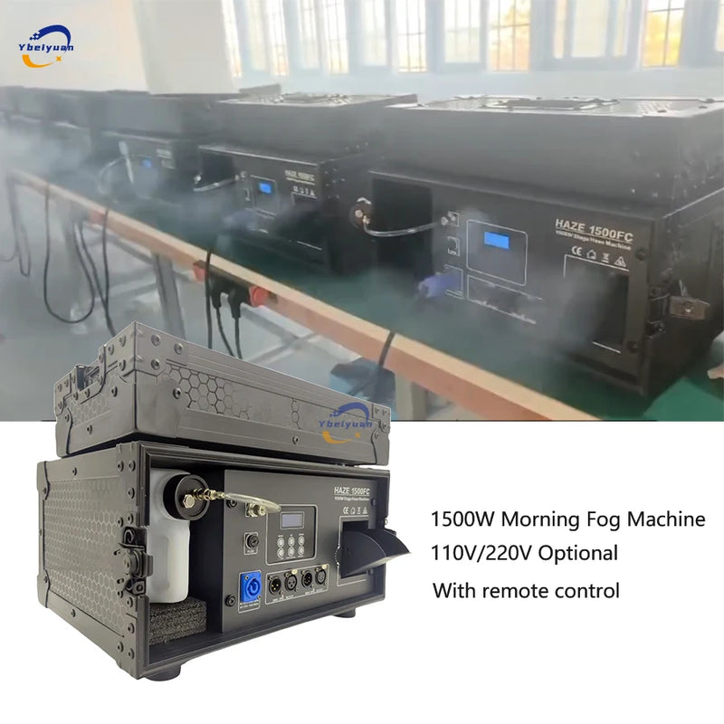 Machine à fumée 1500 W en flight case, DMX et télécommande