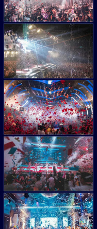 Machine à confettis électrique LED – confettis en concert, en discothèque et en événement