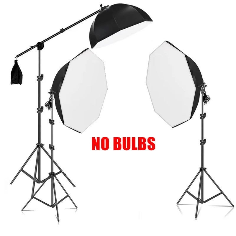 Kit 3 softbox avec perche – vue 3