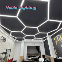 Éclairage LED nid d'abeille pour barbier et atelier, de 1 à 19 hexagones