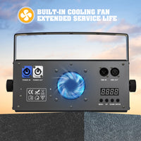 Par LED COB 200 W DMX blanc chaud et froid, 4 pièces