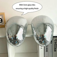 Boule à facettes déco fondue – carreaux de verre de 5 mm sur deux boules