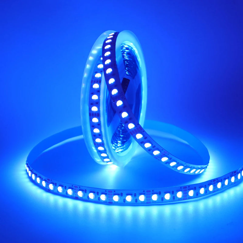 Ruban LED RGBW 4 en 1 de 5 m – ruban allumé en bleu