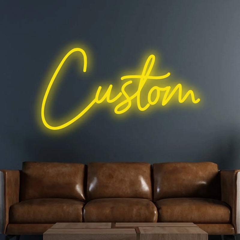 Néon LED personnalisé prénom pour chambre d'enfant, USB, 25 à 55 cm