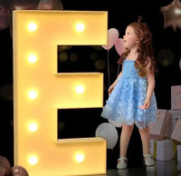 Lettre lumineuse géante à remplir de ballons, A à Z et &, 70, 100 ou 120 cm
