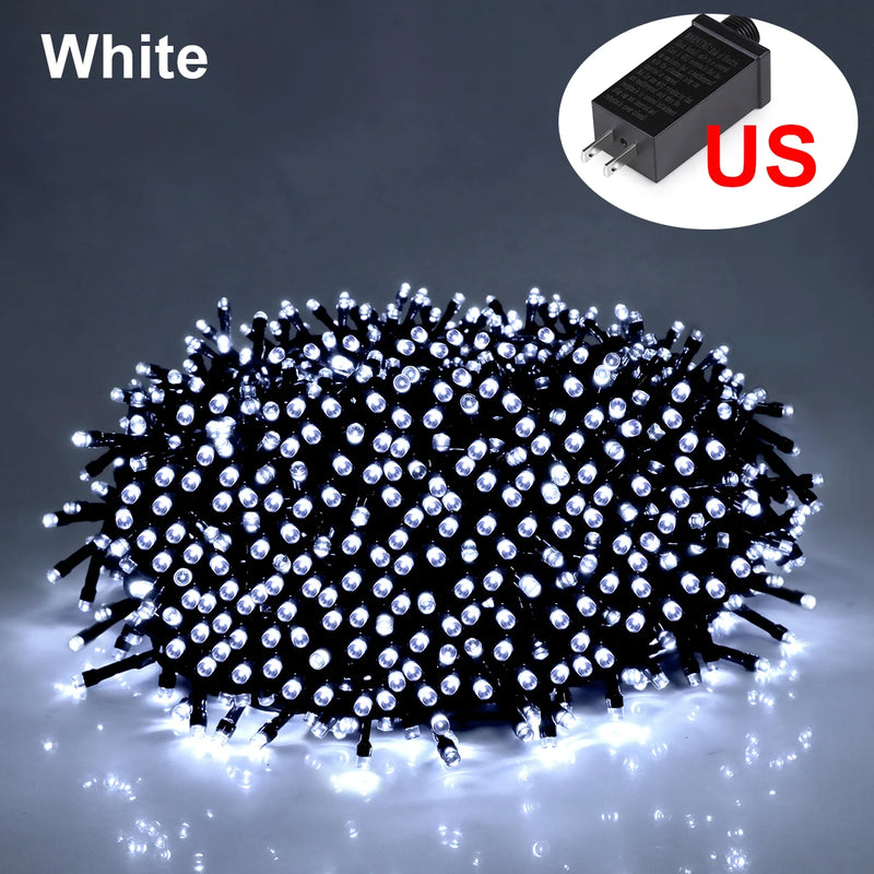 Guirlande lumineuse extérieur LED étanche 8 modes, 10 à 100 m