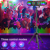 Jeu de lumière 4 en 1 sur trépied – trois modes de commande, vue d'ambiance