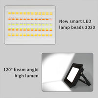 Projecteur LED extérieur connecté Wi-Fi, RGB et blanc, 30 à 100 W