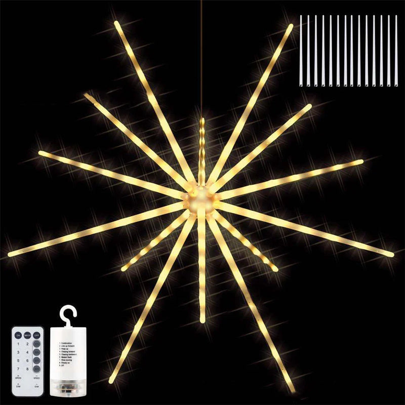 Étoile LED suspendue effet feu d'artifice – version blanc chaud, deuxième vue