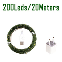 Guirlande lumineuse fil vert LED 10 à 200 m – vue 13