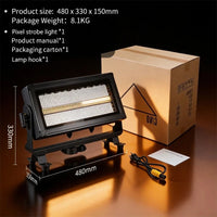 Stroboscope LED pixel RGB et blanc IP65, 500 W, à l'unité ou par lot de 2