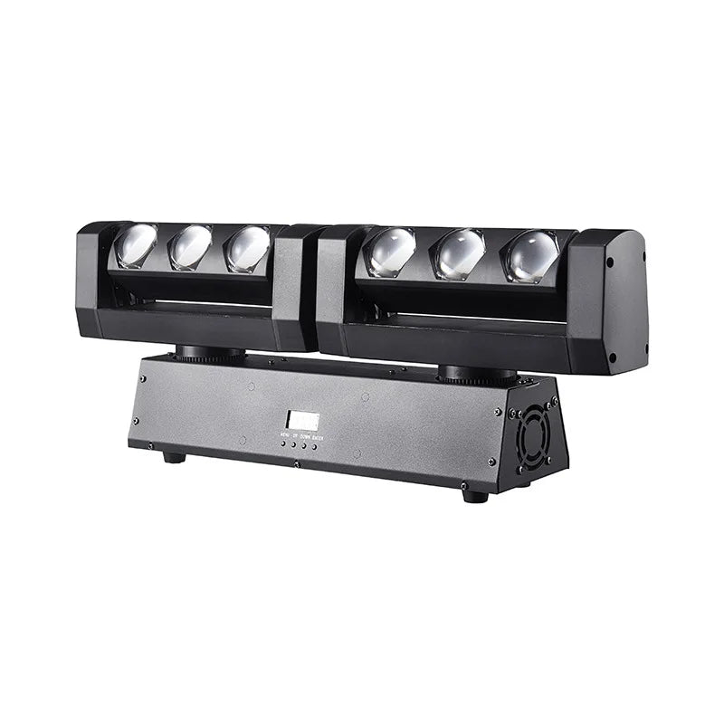 Barre LED à 2 bras mobiles 6 x 20 W RGBW, DMX 9 ou 15 canaux, 51 cm