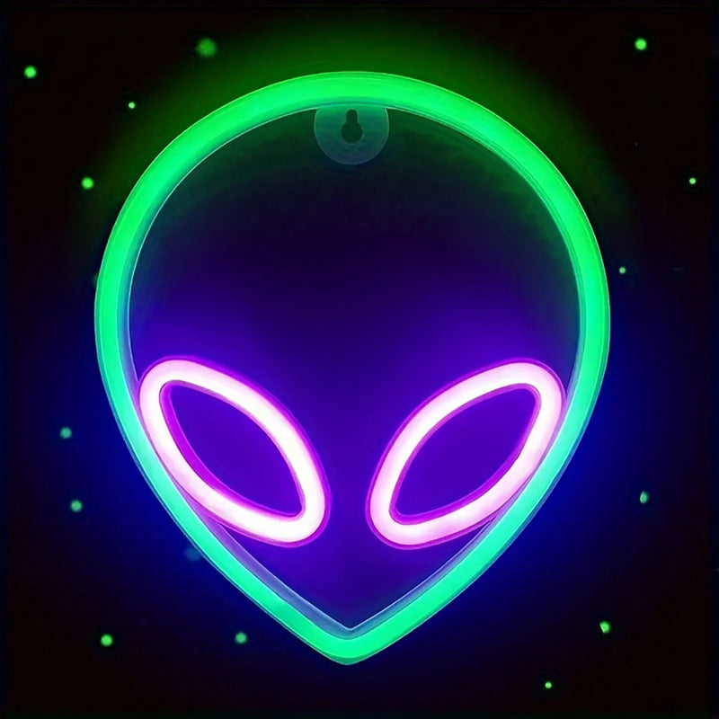 Néon LED déco gaming et chambre, 23 motifs au choix, piles ou USB