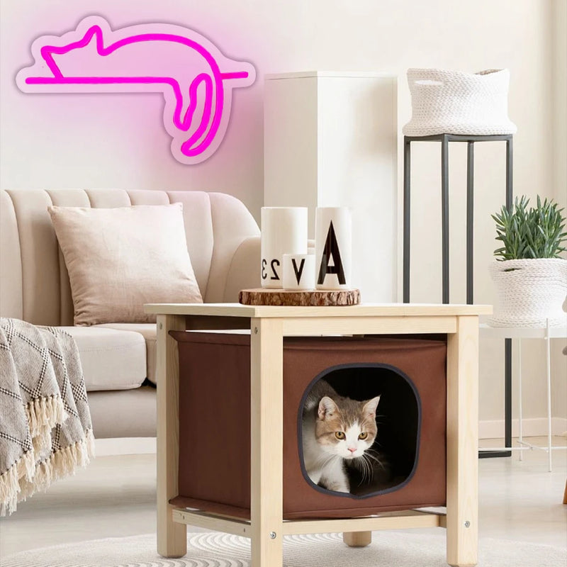Néon LED chat – vue 6