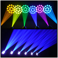 Lyre LED beam spot 3D et halo – vue 2