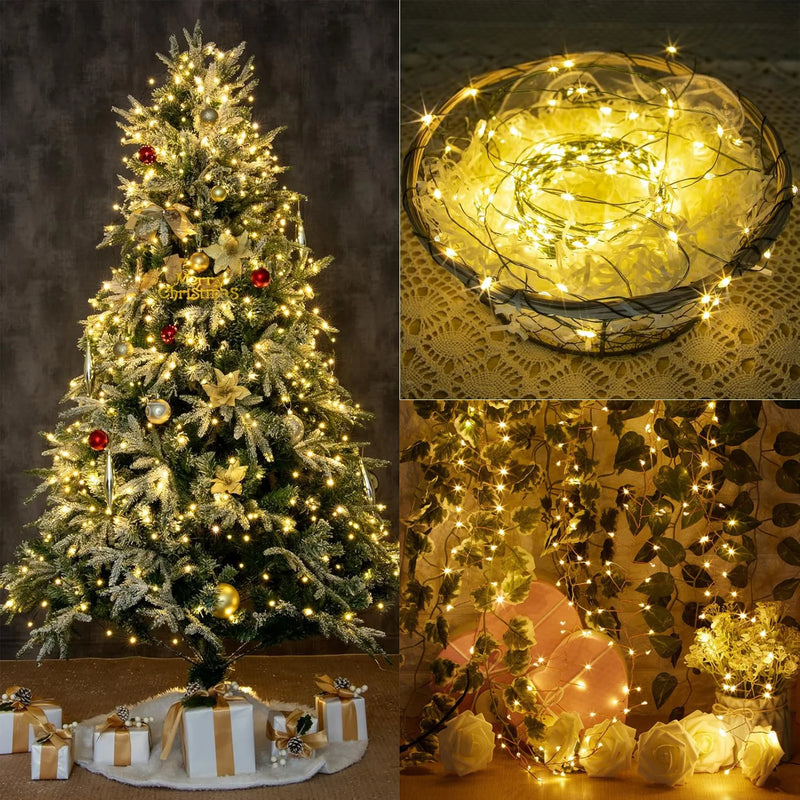 Guirlande lumineuse sapin en fil de cuivre – vue 11