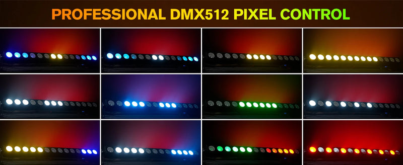 Barre LED pixel COB RGBW – contrôle DMX512 pixel par pixel