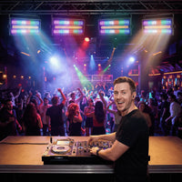 Stroboscope LED 400 W 5 en 1 – en situation dans une discothèque