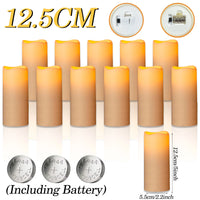 Bougies pilier LED ivoire – vue 22
