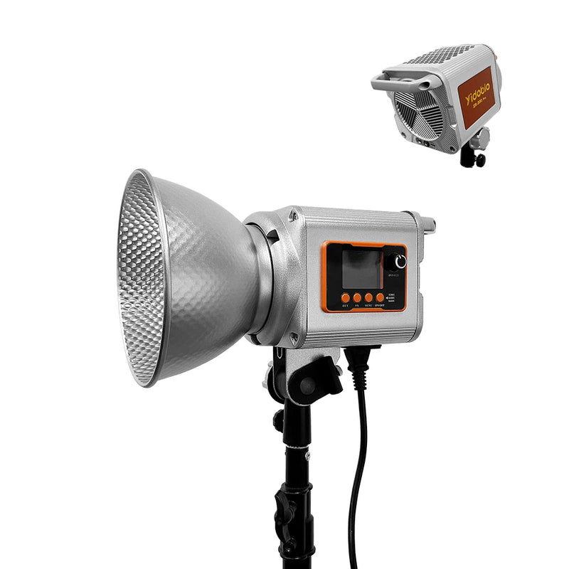 Lumière COB bicolore 200 W, 2700-6500 K, monture Bowens, application et DMX
