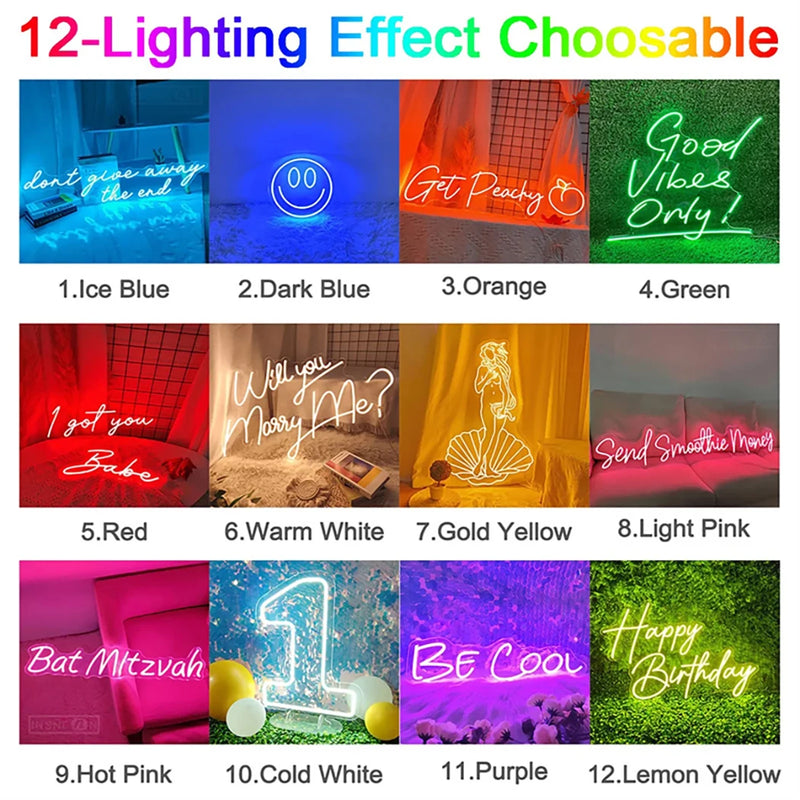 Panneau lumineux OPEN en néon LED vertical, USB, 38 x 19 cm