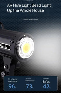 Lumière COB bicolore 300, 400 ou 500 W pour studio, vidéo et live