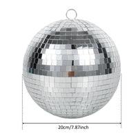 Boule à facettes déco en verre miroir, 20 cm, à suspendre