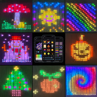 Rideau lumineux LED à motifs et texte, application Bluetooth, 2 ou 3 m