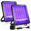 Projecteur lumière noire LED UV 395 nm, 50 à 150 W, 1 ou 2 pièces