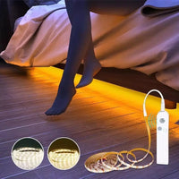 Ruban LED à piles à détecteur – éclairage sous un lit la nuit