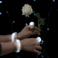 Lots de lunettes, bracelets et bagues lumineux LED blancs pour mariage, de 20 à 50 pièces