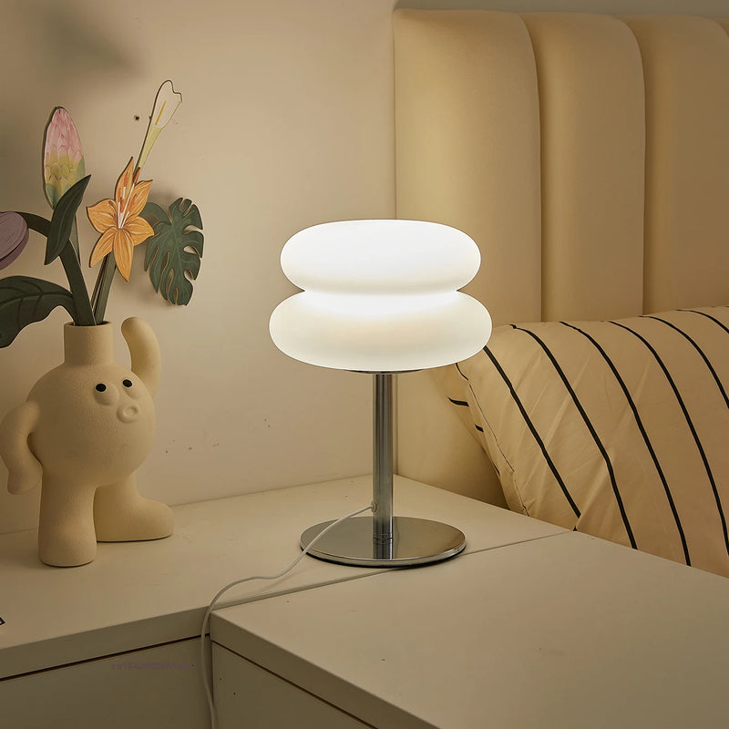 Lampe champignon double dôme à 3 teintes de lumière, USB ou batterie
