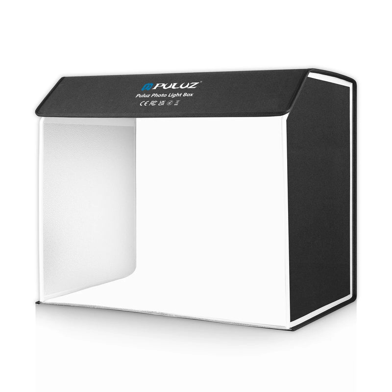 Boîte à lumière photo LED 60 x 40 cm – boîte vide avec couvercle lumineux et fond blanc