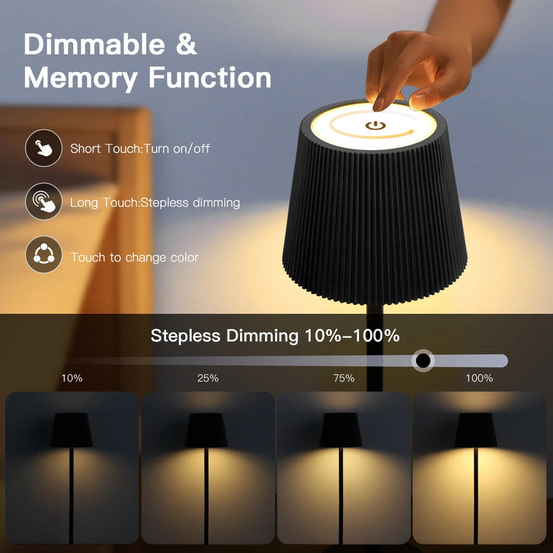 Lampe de table sans fil sur bouteille – vue 9