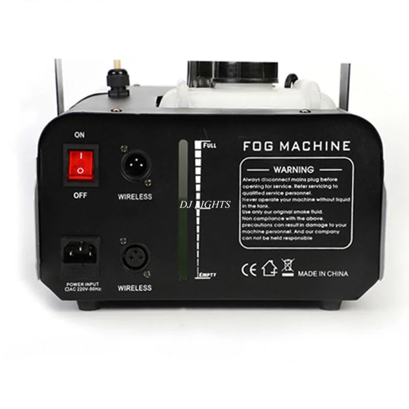 Machine à fumée 1500 W avec télécommande sans fil et filaire
