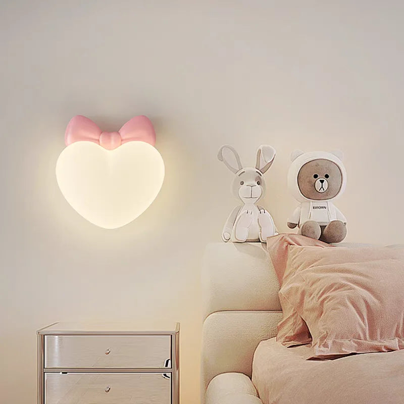 Applique murale nuage LED 18 W pour chambre d'enfant, cœur ou couronne