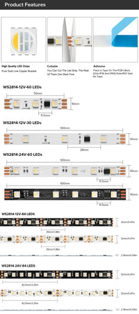 Ruban LED RGBW WS2814 – vue 14