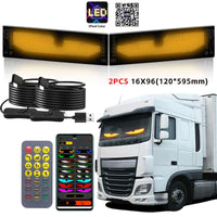 Panneau LED flexible programmable RGB de 27 à 176 cm, Bluetooth, USB
