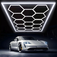 Plafonnier LED 14 hexagones, 520 W sans cadre ou 680 W avec cadre